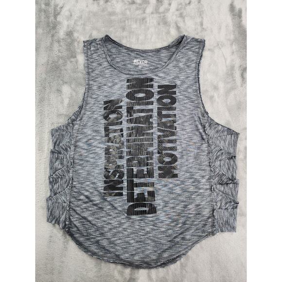 Evolution and Creation EVCR Workout Tank Size M Gray Workout Gym Cutout Sides - Picture 1 of 9